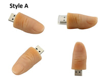 Silicone thumb finger USB flash drive