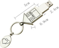 Metal house USB flash drive