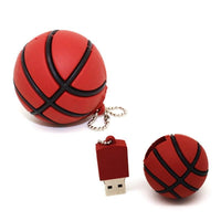 Silicone Football Basketball Rugby USB flash drive