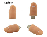 Silicone thumb finger USB flash drive