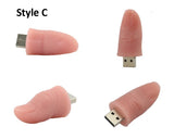 Silicone thumb finger USB flash drive