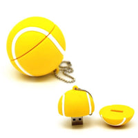 Silicone Football Basketball Rugby USB flash drive